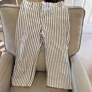 J. Crew striped Wide-Leg Pants size 27P
